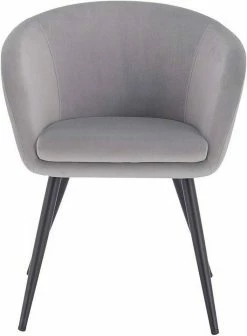 EUGAD Esszimmerstuhl, 2er-Set mit Armlehne, Retro Design, Samt, Metall Schwarz Dunkelgrau, Hellgrau -EUGAD Verkäufe 835ad934 70bb 53e2 a548 b4edd2a657b3