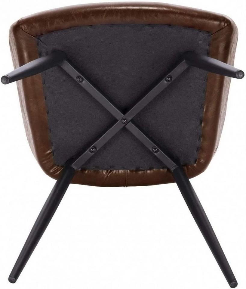 EUGAD Esszimmerstuhl, 2er-Set Esszimmerstuhl aus Kunstleder Metallbeine Dunkelbraun Schwarz 8 EUGAD Esszimmerstuhl, 2er-Set Esszimmerstuhl aus Kunstleder Metallbeine Dunkelbraun Schwarz – Bild 6