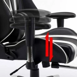 EUGAD Gaming-Stuhl (1 Stück), mit Fußstütze Racing Stuhl Drehstuhl Bürostuhl Schreibtischstuhl PC Stuhl mit Wippfunktion Höhenverstellbar Kunstleder Weiß Grau, Rot, Weiß -EUGAD Verkäufe 83ca5f8c 444d 4b5c 84be 8c3ce2068003