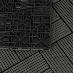 EUGAD WPC-Fliesen, 11 Stück WPC Terrassenfliesen Klickfliesen 30x30cm Hellgrau Anthrazit, Coffee, Dunkelgrau -EUGAD Verkäufe 83d25900 022d 544a 88ce 36cbee89bbda