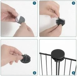 EUGAD Freigehege, mit Bodenplatten Kaninchen Hasen Meerschweinchen Welpenauslauf Laufgitter mit Tür&Treppe Doppelstöckig DIY Schwarz 38 Platten (35x35cm/Platte) 145x75x75 cm 16 EUGAD Freigehege, mit Bodenplatten Kaninchen Hasen Meerschweinchen Welpenauslauf Laufgitter mit Tür&Treppe Doppelstöckig DIY Schwarz 38 Platten (35x35cm/Platte) 145x75x75 cm -EUGAD Verkäufe 8437a5c3 48a2 5a57 886a 23b908ef474c