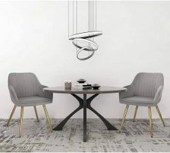 EUGAD Polsterstuhl (Set, 1 Stück), Esszimmerstuhl Küchenstuhl Samt, mit goldener Metallbeinen Blau, Bordeaux, Dunkelgrau, Dunkelgrün, Hellgrau, Rosa, Schwarz -EUGAD Verkäufe 84891552 b480 5086 bf17 010ab9d8f8b1