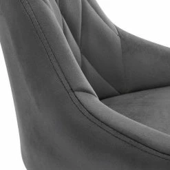 EUGAD Schreibtischstuhl (1 Stück), Bürohocker Rollhocker mit Rollen, Samt, höhenverstellbar, Rosa Dunkellgrau, Hellgrau -EUGAD Verkäufe 85a78ae1 319e 52de a944 b342812b97ba