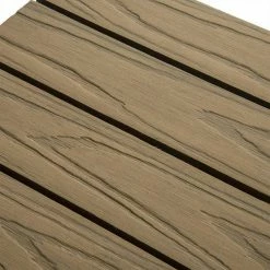 EUGAD WPC-Fliesen, 11er-Set WPC Balkonfliesen 3D Holzstruktur für 1m² Hellbraun -EUGAD Verkäufe 86408bc3 95de 5530 a051 173ee3f1c265