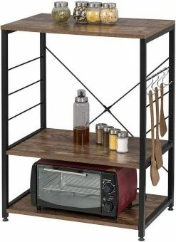 EUGAD Küchenregal, Standregal Bäckerregal, Industrie Design, MDF, Metall, Vintage -EUGAD Verkäufe 87e8f78d 8b05 506c 8a3e 6ab0024809ea