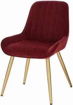 EUGAD Esszimmerstuhl, 4 Stücke Retro Küchenstuhl Sitzfläche aus Samt mit Metallbeine Dunkelgrün Bordeaux, Dunkelgrau, Dunkelgr&uuml;n, Hellgrau, Rosa, Schwarz -EUGAD Verkäufe 87f794f7 9997 5336 9315 18ee704de020