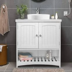 EUGAD Waschbeckenunterschrank Badschrank Unterschrank ohne Waschbecken Weiß -EUGAD Verkäufe 87fe810f 786e 5aaf ab78 9683746551d0