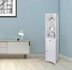 EUGAD Hochschrank Badschrank Eckschrank, Breite/Höhe: 23/165 cm, Holz, mit 1 Schubkasten 10 EUGAD Hochschrank Badschrank Eckschrank, Breite/Höhe: 23/165 cm, Holz, mit 1 Schubkasten -EUGAD Verkäufe 88607d78 4992 5c7b ac25 d61de1277757