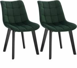 EUGAD Esszimmerstuhl (2 Stück), Wohnzimmerstuhl mit Rückenlehne, Polsterstuhl Küchenstuhl Weich Samt und Holz für ESS- und Wohnzimmer Schwarz Dunkelgrau, Dunkelgrün, Rosa 56 EUGAD Esszimmerstuhl (2 Stück), Wohnzimmerstuhl mit Rückenlehne, Polsterstuhl Küchenstuhl Weich Samt und Holz für ESS- und Wohnzimmer Schwarz Dunkelgrau, Dunkelgrün, Rosa -EUGAD Verkäufe 8b001ee4 c8df 4c57 80f7 042ff5882ade