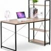 EUGAD Schreibtisch, Bürotisch mit Ablage Holz Stahl 120x64x120cm (BxTxH) Hell Eiche+schwarz Dunkel Buche-Schwarz, Hell Eiche-Schwarz, Hell Eiche-Weiß 2 EUGAD Schreibtisch, Bürotisch mit Ablage Holz Stahl 120x64x120cm (BxTxH) Hell Eiche+schwarz Dunkel Buche-Schwarz, Hell Eiche-Schwarz, Hell Eiche-Weiß -EUGAD Verkäufe 8b4ab215 4b62 5cad 9fd3 e74776f7f561