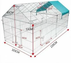 EUGAD Freigehege »0201HT«, Freilaufgehege mit Ausbruchsperre Sonnenschutz -EUGAD Verkäufe 8b5cfc7d aeac 5d63 b312 d9c702ff577c