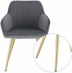 EUGAD Polsterstuhl (Set, 1 Stück), Esszimmerstuhl Küchenstuhl Samt, mit goldener Metallbeinen Blau, Bordeaux, Dunkelgrau, Dunkelgrün, Hellgrau, Rosa, Schwarz -EUGAD Verkäufe 8bbb3929 f6a1 4873 8b00 4c133f149c94