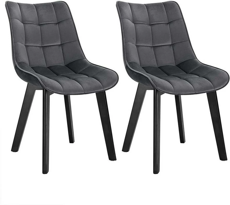 EUGAD Esszimmerstuhl (2 Stück), Wohnzimmerstuhl mit Rückenlehne, Polsterstuhl Küchenstuhl Weich Samt und Holz für ESS- und Wohnzimmer Schwarz Dunkelgrau, Dunkelgrün, Rosa 12 EUGAD Esszimmerstuhl (2 Stück), Wohnzimmerstuhl mit Rückenlehne, Polsterstuhl Küchenstuhl Weich Samt und Holz für ESS- und Wohnzimmer Schwarz Dunkelgrau, Dunkelgrün, Rosa – Bild 10