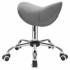 EUGAD Drehstuhl (1 Stück), Sattelhocker gepolstert höhenverstellbar aus Kunstleder Grau Schwarz, Weiß -EUGAD Verkäufe 8d2b4101 704e 5c19 923c 5a002e0cd981