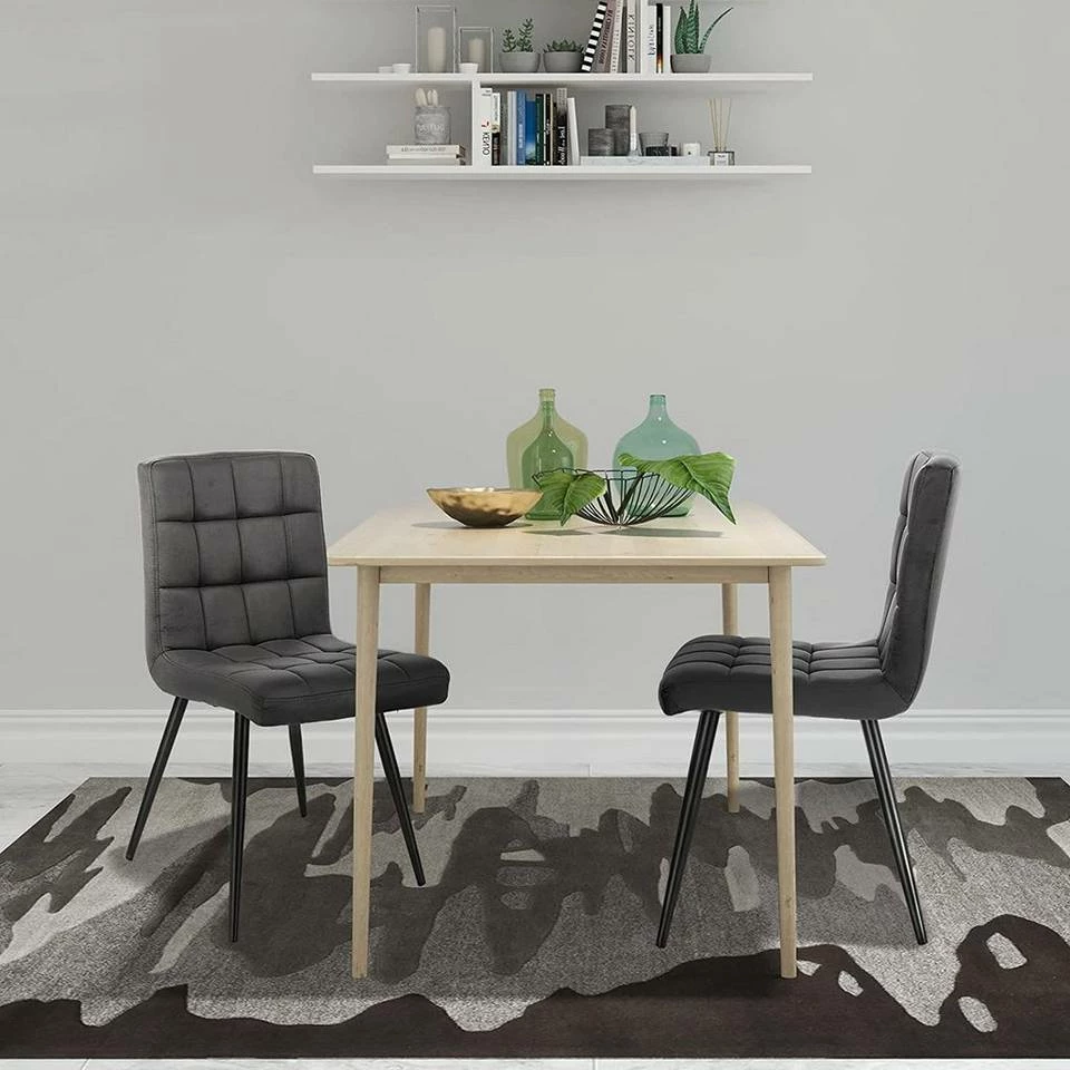 EUGAD Esszimmerstuhl (4 Stück), Polsterstuhl Wohnzimmerstuhl Samtstuhl Sessel mit Rückenlehne, Metallbeine, Sitzfläche aus Samt, Blau Creme, Dunkelgrau, Hellgrau, Rosa 28 EUGAD Esszimmerstuhl (4 Stück), Polsterstuhl Wohnzimmerstuhl Samtstuhl Sessel mit Rückenlehne, Metallbeine, Sitzfläche aus Samt, Blau Creme, Dunkelgrau, Hellgrau, Rosa – Bild 26