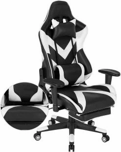 EUGAD Gaming Chair, Bürostuhl, Gaming Stuhl, Kunstleder, mit einstellbaren Armlehnen Rot Blau, Schwarz, Wei&szlig; -EUGAD Verkäufe 8d578be0 a5ef 57d3 bd7c 47b2d24730f5