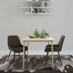 EUGAD Esszimmerstuhl, Polsterstuhl 2er-Set,Sitzfläche aus Stoffbezug Anthrazit, Dunkelbraun, Dunkelgrau -EUGAD Verkäufe 8e6df752 3fa3 5a54 9431 2c45b3b66057