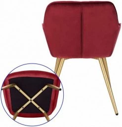 EUGAD Esszimmerstuhl, stühle 2er-Set,Samt,mit goldener Metallbeinen Blau, Bordeaux, Dunkelgrau, Dunkelgrün, Hellgrau, Rosa, Schwarz -EUGAD Verkäufe 900bd063 9f26 5cc5 b902 da4ab9f04e81