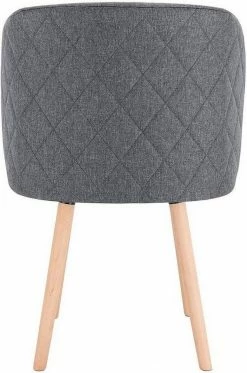 EUGAD Esszimmerstuhl, 2er-Set Esszimmerstuhl gepolsterte Sitzfläche aus Leinen Massivholz -EUGAD Verkäufe 900f3bc3 d602 5517 accf 083e22db667c