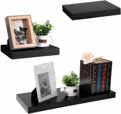 EUGAD Wandregal, 3er-Set Wandregal in verschiedenen Farben & Größen Weiß Schwarz, Weiß -EUGAD Verkäufe 9113501a 7644 4d53 a936 fcf937980d5e