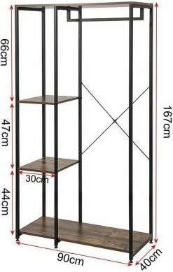EUGAD Kleiderständer, Garderobenständer Hängeregal mit Schuhregal Holz Metall Schwarz-Hell Eiche Schwarz-Vintage, Weiß-Eiche 26 EUGAD Kleiderständer, Garderobenständer Hängeregal mit Schuhregal Holz Metall Schwarz-Hell Eiche Schwarz-Vintage, Weiß-Eiche -EUGAD Verkäufe 917544e4 c8a6 58a1 ace9 908d516435ff