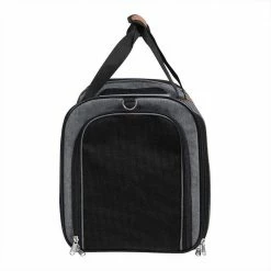 EUGAD Tiertransporttasche bis 8,00 kg, Katzentragetasche Hundetragetasche Schultertasche Haustiertasche Faltbare Transporttasche Reisetasche Traglast Oxford mit Schultergurt Grau 45x30x35cm -EUGAD Verkäufe 935acdeb 675d 4df1 a967 3c18f3ffb3a8