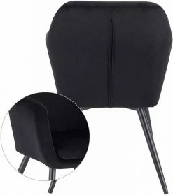 EUGAD Polsterstuhl (1 Stück), Küchenstuhl Samt Stuhl Sessel mit Armlehne, Metallbeine, für Esszimmer Wohnzimmer, Schwarz Dunkelgrau 37 EUGAD Polsterstuhl (1 Stück), Küchenstuhl Samt Stuhl Sessel mit Armlehne, Metallbeine, für Esszimmer Wohnzimmer, Schwarz Dunkelgrau -EUGAD Verkäufe 93b62e5b 5052 5ce0 933a f6a9cd68d430
