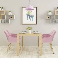 EUGAD Polsterstuhl (Set, 1 Stück), Esszimmerstuhl Küchenstuhl Samt, mit goldener Metallbeinen Blau, Bordeaux, Dunkelgrau, Dunkelgrün, Hellgrau, Rosa, Schwarz -EUGAD Verkäufe 94006890 547a 56a5 a0e4 60662520cf64