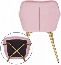 EUGAD Esszimmerstuhl, stühle 2er-Set,Samt,mit goldener Metallbeinen Blau, Bordeaux, Dunkelgrau, Dunkelgrün, Hellgrau, Rosa, Schwarz -EUGAD Verkäufe 9536a891 b590 5828 80c5 46139a3b585d