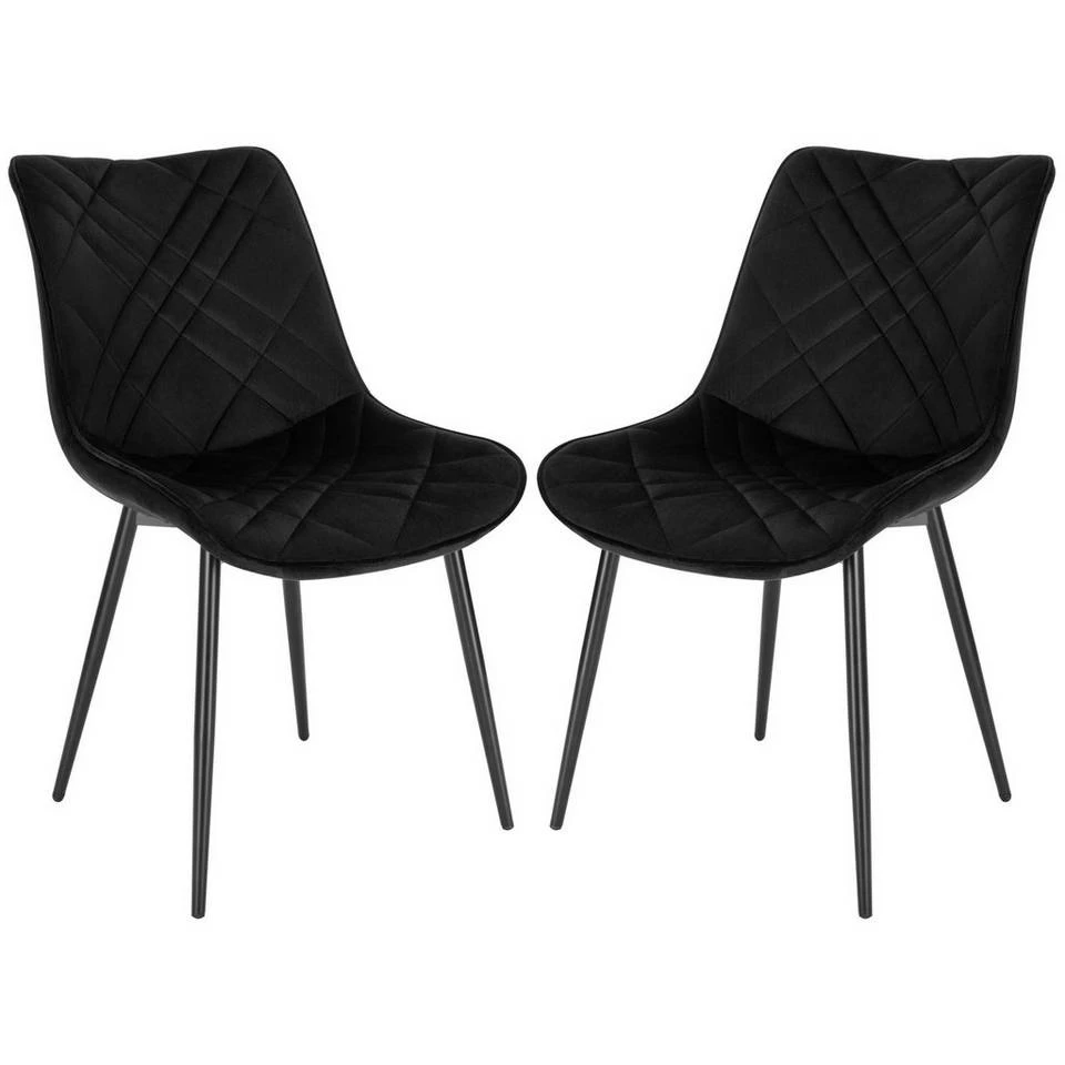 EUGAD Esszimmerstuhl (2 Stück), Küchenstuhl, Polsterstuhl Stuhl,Wohnzimmerstuhl ohne Armlehne, Metallbeine, Samt, Hellgrau Dunkelgrau, Schwarz 19 EUGAD Esszimmerstuhl (2 Stück), Küchenstuhl, Polsterstuhl Stuhl,Wohnzimmerstuhl ohne Armlehne, Metallbeine, Samt, Hellgrau Dunkelgrau, Schwarz – Bild 17