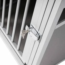 EUGAD Tierreisebox, Hundetransportbox Alu Hundebox Autobox Reisebox für mittlere Hund Border Collie Englische Bulldogge Shetland Sheepdog Standard Schnauzer Englischer Springer Spaniel 75x55x66 cm -EUGAD Verkäufe 963999a5 3394 53ff bd7a c2c87edbe53e