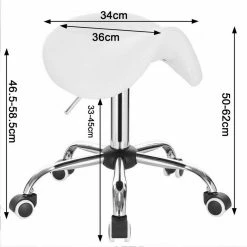 EUGAD Drehstuhl (1 Stück), Sattelhocker gepolstert höhenverstellbar aus Kunstleder Grau Schwarz, Weiß -EUGAD Verkäufe 96c8f0e5 fba7 5853 befd 851e5ae56dbb