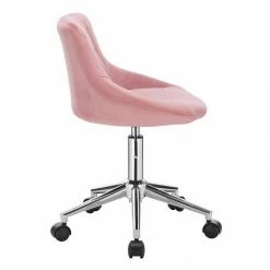 EUGAD Schreibtischstuhl (1 Stück), Bürohocker Rollhocker mit Rollen, Samt, höhenverstellbar, Rosa Dunkellgrau, Hellgrau -EUGAD Verkäufe 9989a6bd 62e1 5575 b681 1058b26862f6