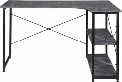 EUGAD Schreibtisch, mit Bücherregal 120x74x71,5 cm Schwarz Marmor Holz Vintage 24 EUGAD Schreibtisch, mit Bücherregal 120x74x71,5 cm Schwarz Marmor Holz Vintage -EUGAD Verkäufe 9b243ebb 39fb 5330 9fcc fabc98a99a1b