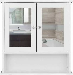 EUGAD Spiegelschrank Hängeschrank mit Ablage mit Ablage Schminkschrank aus Holz 56 x 58 x 13 cm weiß 14 EUGAD Spiegelschrank Hängeschrank mit Ablage mit Ablage Schminkschrank aus Holz 56 x 58 x 13 cm weiß -EUGAD Verkäufe 9b6a44c5 ac96 5df9 b30c 4958f5734334