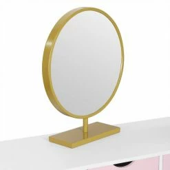 EUGAD Schminktisch (1-St), Schminktisch Frisiertisch Kommode mit Spiegel modern Kosmetiktisch mit 3 Schubladen Weiß-Rosa-Golden 26 EUGAD Schminktisch (1-St), Schminktisch Frisiertisch Kommode mit Spiegel modern Kosmetiktisch mit 3 Schubladen Weiß-Rosa-Golden -EUGAD Verkäufe 9c6ad117 b452 4411 96b1 2ec7579b740f