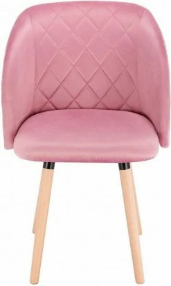 EUGAD Esszimmerstuhl, Esszimmerstuhl Küchenstuhl aus Samt Massivholz Rosa Cremeweiß -EUGAD Verkäufe 9cf4893e 4dfb 56f0 874c 94b71b683a66