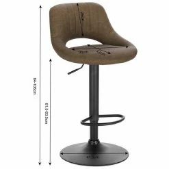 EUGAD Barhocker, 4er-Set Tresenhocker aus Kunstleder Gestell aus Stahl Dunkelbraun Anthrazit, Grau -EUGAD Verkäufe 9d444614 a17f 5d7f 8554 1e6a35a73ba2