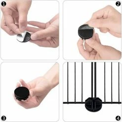 EUGAD Freigehege, Freigehege für Kaninchen Hasen Meerschweinchen Welpenauslauf Laufgitter mit Tür Doppelstöckig DIY 22 Platten Schwarz 140 x 70 x 70 cm -EUGAD Verkäufe 9f71076c c203 5c8e 95df 9525935969dc