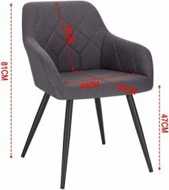 EUGAD Esszimmerstuhl, Polsterstuhl Leinen,mit Armlehnen Metallbeinen Dunkelgrau, Hellgrau 20 EUGAD Esszimmerstuhl, Polsterstuhl Leinen,mit Armlehnen Metallbeinen Dunkelgrau, Hellgrau -EUGAD Verkäufe 9fa32c8c c107 508f a9e3 09489d550433