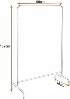 EUGAD Garderobenständer, (1 St), Kleiderständer, Kleiderstange, Metall, Weiß Schwarz, Weiß -EUGAD Verkäufe 9ff42a0a f5c0 5a3c 8722 fb4f46b4de8e