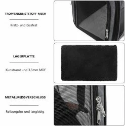 EUGAD Tiertransporttasche bis 8,00 kg, Katzentragetasche Hundetragetasche Schultertasche Haustiertasche Faltbare Transporttasche Reisetasche Traglast Oxford mit Schultergurt Grau 45x30x35cm -EUGAD Verkäufe a003cdc4 7efe 494f a8b4 60c8ce9fa163