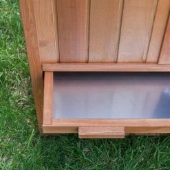 EUGAD Tierhaus, Kaninchenstall Kleintierstall Hasenkäfig, mit Treppe Wetterfest Doppelstöckig, Hellrot -EUGAD Verkäufe a00f3690 8305 55f0 96b8 d376e1a8db16