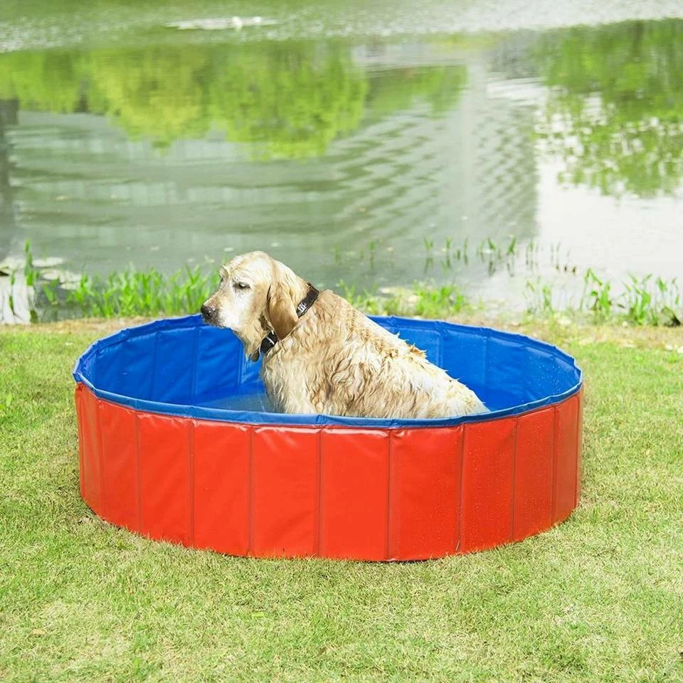 EUGAD Planschbecken, Hundepool Swimmingpool für Hunde Katzen rot 10 EUGAD Planschbecken, Hundepool Swimmingpool für Hunde Katzen rot – Bild 8