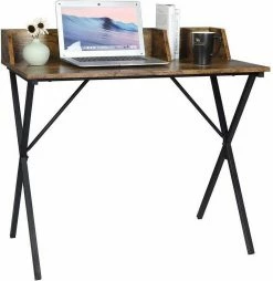 EUGAD Schreibtisch, 90x50x73CM Bürotisch PC Tisch Arbeitstisch für Home, Büro Metall + MDF Holzoptik Vintage -EUGAD Verkäufe a0ecef70 457c 5724 be85 44e8415643b7