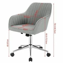 EUGAD Schreibtischstuhl, Bürostuhl Bürohocker Rollhocker aus Leinen Hellgrau Duneklgrau 18 EUGAD Schreibtischstuhl, Bürostuhl Bürohocker Rollhocker aus Leinen Hellgrau Duneklgrau -EUGAD Verkäufe a19f5ff2 5863 5ed1 837a 6f99f5f44734