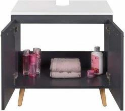 EUGAD Waschbeckenunterschrank Badschrank Unterschrank mit 2 Türe Weiß Grau, Schwarz, Weiß -EUGAD Verkäufe a1be342e c90c 57af 866e 4e3466d2faf2