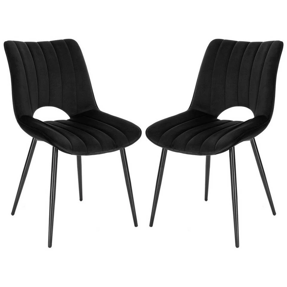 EUGAD Esszimmerstuhl (2 Stück), Küchenstuhl, Polsterstuhl, Wohnzimmerstuhl ohne Armlehne, Metallbeine, Samt, Dunkelgrau Hellgrau, Schwarz 20 EUGAD Esszimmerstuhl (2 Stück), Küchenstuhl, Polsterstuhl, Wohnzimmerstuhl ohne Armlehne, Metallbeine, Samt, Dunkelgrau Hellgrau, Schwarz – Bild 18