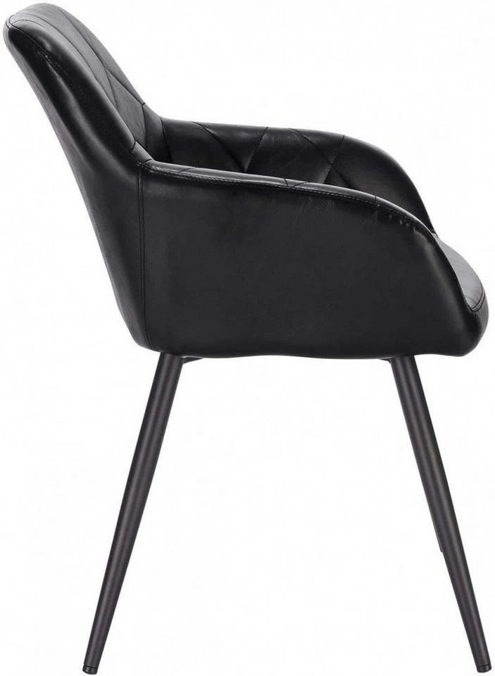 EUGAD Esszimmerstuhl, 2er-Set Esszimmerstuhl aus Kunstleder Metallbeine Dunkelbraun Schwarz 17 EUGAD Esszimmerstuhl, 2er-Set Esszimmerstuhl aus Kunstleder Metallbeine Dunkelbraun Schwarz – Bild 15