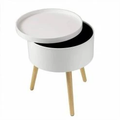 EUGAD Nachttisch, Beistelltisch mit Stauraum Nachtkommode Nachtschrank Holzbeine MDF 38x38x48,5cm Weiß -EUGAD Verkäufe a3cb8224 0158 5858 a2cb 8854b72dbb21